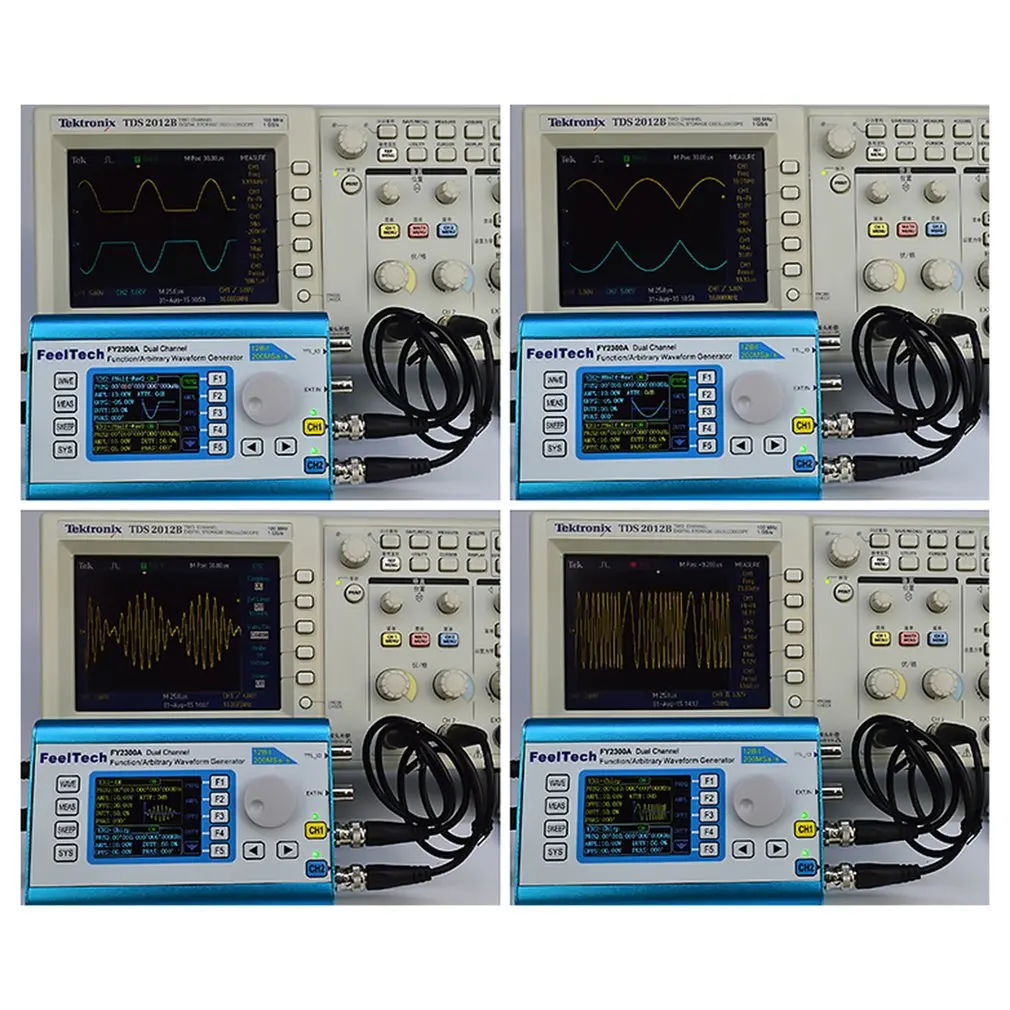 Цифровой DDS Dual-канальный сигнал генератора сигналов произвольной формы Функция 200MSa/s 6 МГц 12 бит Частотомер