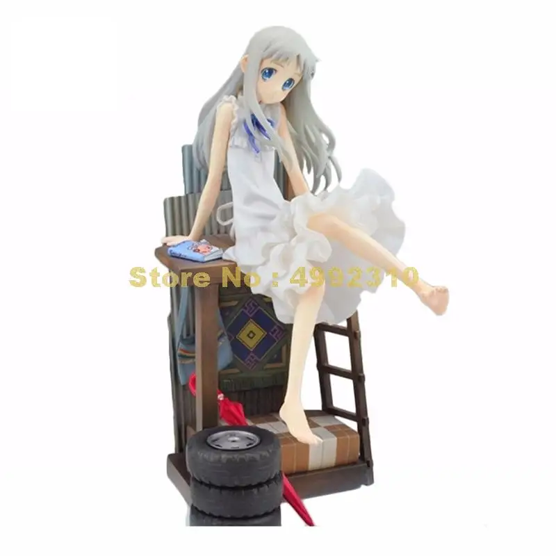 Аниме Anohana Menma Honma Meiko Ano Hana сидящий Ver. 1/8 ПВХ фигурка без коробки 21 см игрушка |