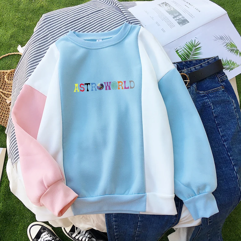 Женская толстовка с капюшоном ASTROWORLD WISH YOU WAS HERE, новинка, модная уличная одежда, двусторонний принт, популярный Повседневный пуловер с заниженным плечом