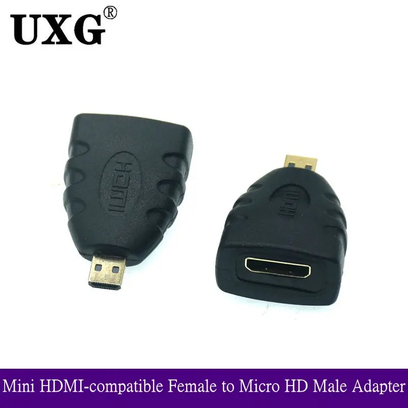 

Микро HDMI-совместимый мини HD Type-C Женский к микро HD D Мужской адаптер C Женский к D Мужской компьютер TV HD интерфейсный разъем