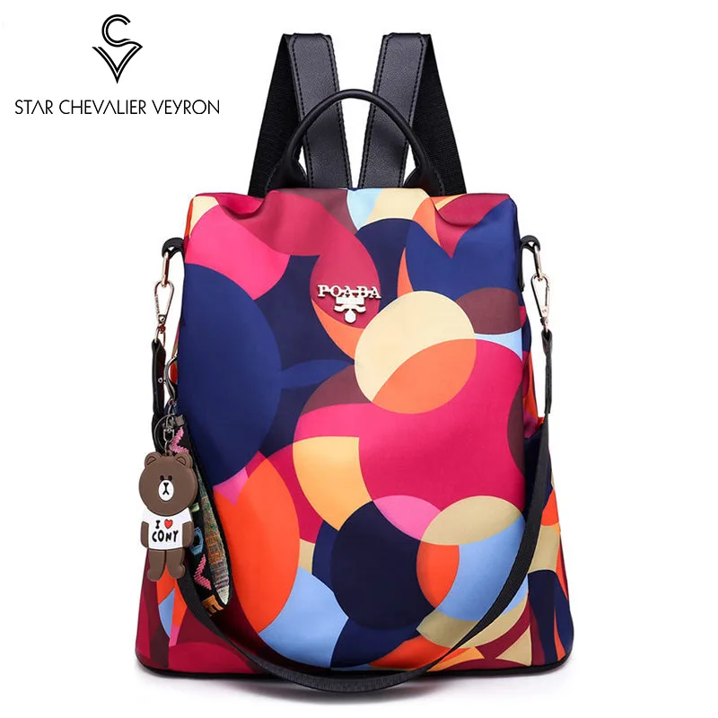 

SCV Fashion Anti-theft Women Backpacks Designer Ladies Large Capacity Backpack High Quality Waterproof Oxford Travel Backpacks