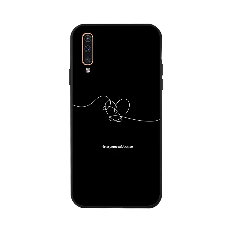 3D DIY Painted Case For Samsung A50 Case Silicon Black Case For Samsung Galaxy A40 A70 A60 A30 A10 A20 A20e A2 Core Cover Fundas - Цвет: X088