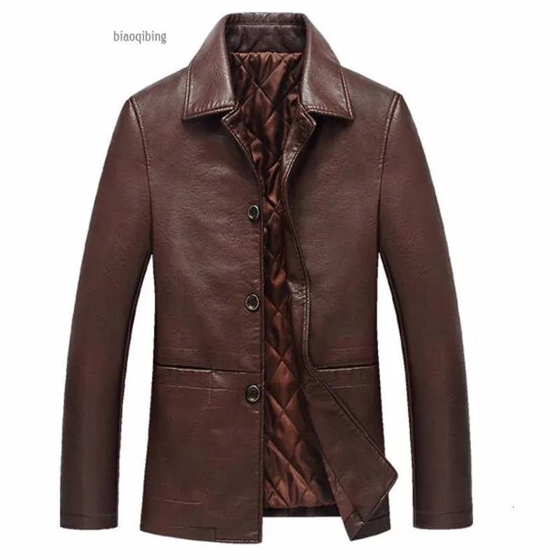 Кожаная мужская куртка из искусственной кожи, мужская деловая повседневная куртка, Jaqueta Masculinas Inverno Couro, большой размер Xxxl 4xl
