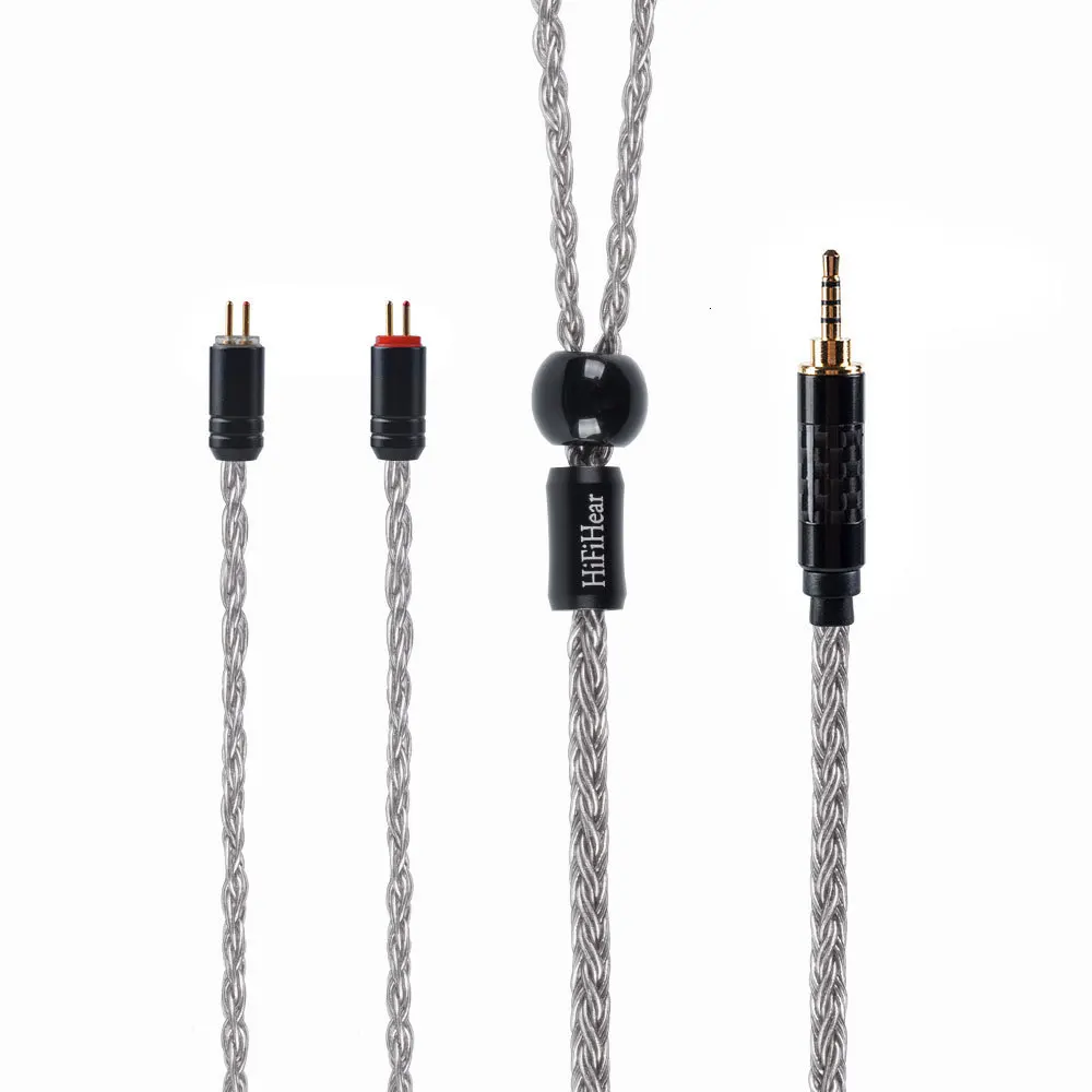 Горячее предложение! Распродажа! HiFiHear 16 Core посеребренный серебряный кабель MMCX/2Pin разъем 4,4/3,5/2,5 мм для V90 ZS10 ZSN Pro C10 C12 BLON BL-03
