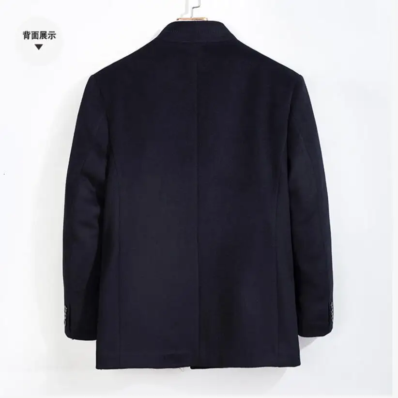 Новая зимняя куртка больших размеров 10XL 9XL, мужское утепленное шерстяное пальто, зауженное пальто, верхняя одежда, Теплая мужская повседневная куртка, пальто
