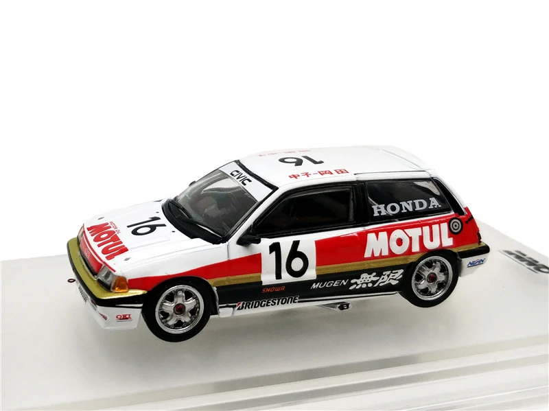 Honda Civic Si No16 1: 64 INNO64 Honda Civic Тип-R Fit Accord Mitsubishi EVO Toyota Corolla levin гонки литой модельный автомобиль - Цвет: Honda Civic Si No16