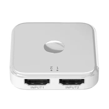 

2 Port HDMI Switch Bi-Directional Lightness Portability Convenient Carrier 1x2 2x1 3D 4K HDMI Switcher for Xbox PS4