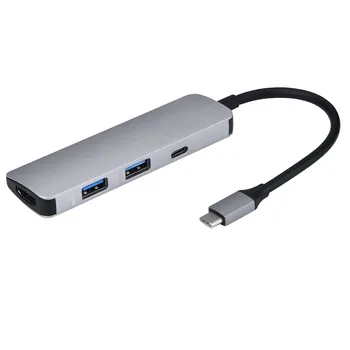 

Ouhaobin USB C Hub to 4K HDMI Adapter Type C Adapter with 2 USB 3.0 Charging for MacBook for Lenovo for Samsung Tablet