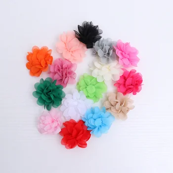 

15Pcs Flower Shape Hair Clips Chiffon Hair Pins Kids Cute Bang Barrette Lovely Headdress for Kids Girls