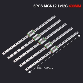 

Axis Linear Guide Rail 12mm MGN12H MGN12C 400mm linear Rail With linear Carriage 3D Printer Parts for BLV MGN Cube Delta Printer