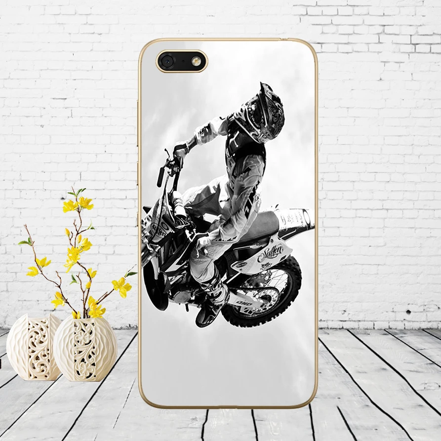 49DD moto cross dirtbikes Мягкий силиконовый чехол для Huawei Honor 9 10 Lite 7A 5,45 7a pro 7c 5,7 дюймов 7x 8x чехол