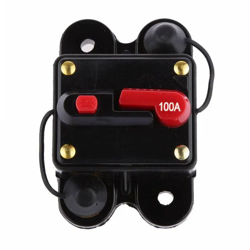 Темно-серый 300A/200A/100A/60Amp DC Автоматический выключатель Авто морской стерео аудио Предохранитель 12 В - Цвет: Темно-серый