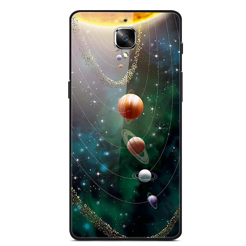 28 Закаленное Стекло чехол для Oneplus 3T Чехол Жесткий PC Красочные задняя крышка для One plus 3 One plus 3T телефон бампер чехол Oneplus3T 3T Fundas - Цвет: 28