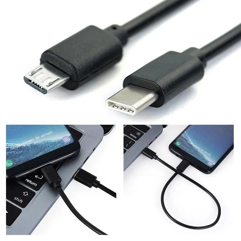 Кабель с разъемом Usb-C на Micro Usb Для Huawei B Type-c шнур Папа-папа совместимый Xiaomi |