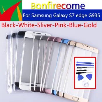 S7Edge Touchscreen Per Samsung Galaxy S7 Edge G935 G935F SM-G935FD G935A LCD Touch Screen Frontale Pannello Esterno Obiettivo di Vetro