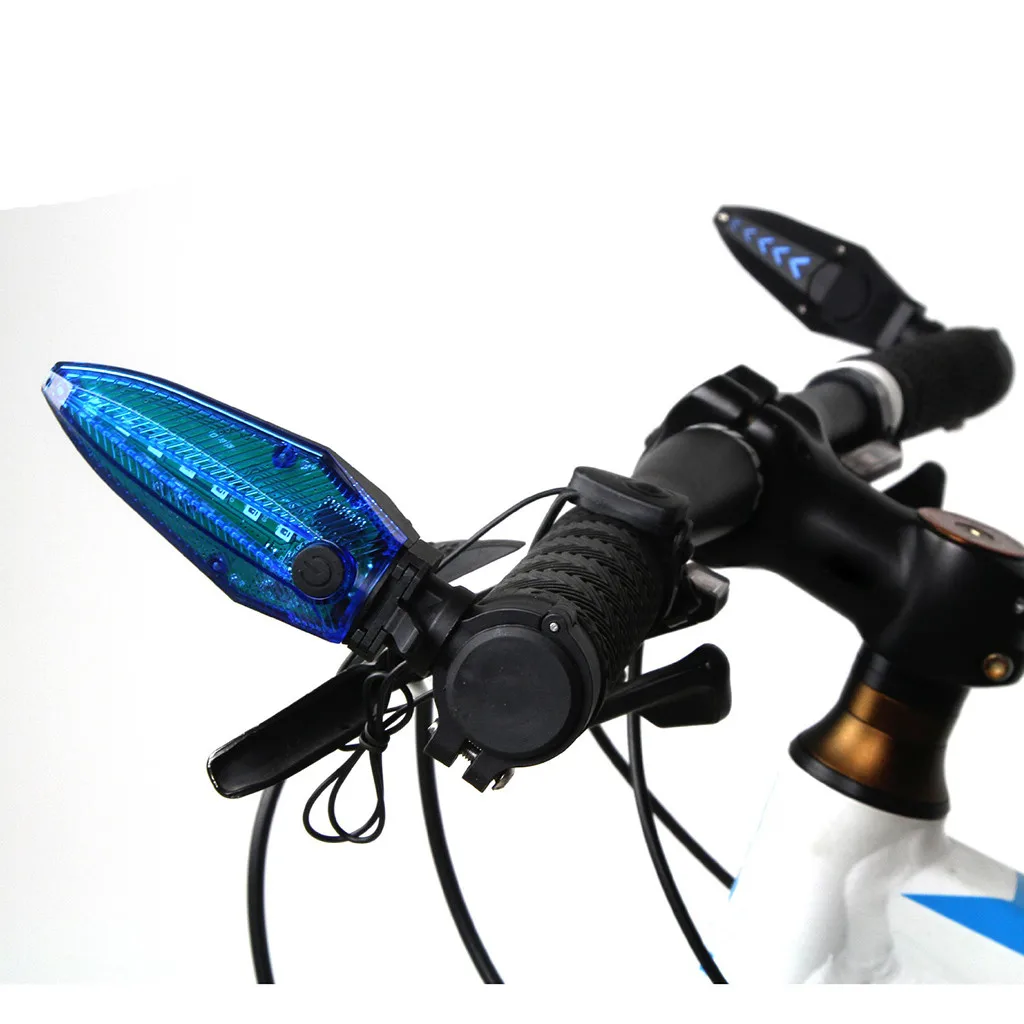 Flash Deal Mini Bicycle Light USB Rechargeable Cycling Bicycle MTB Handlebar Grip Bar End With LED Light Warni #0808 #0808 9
