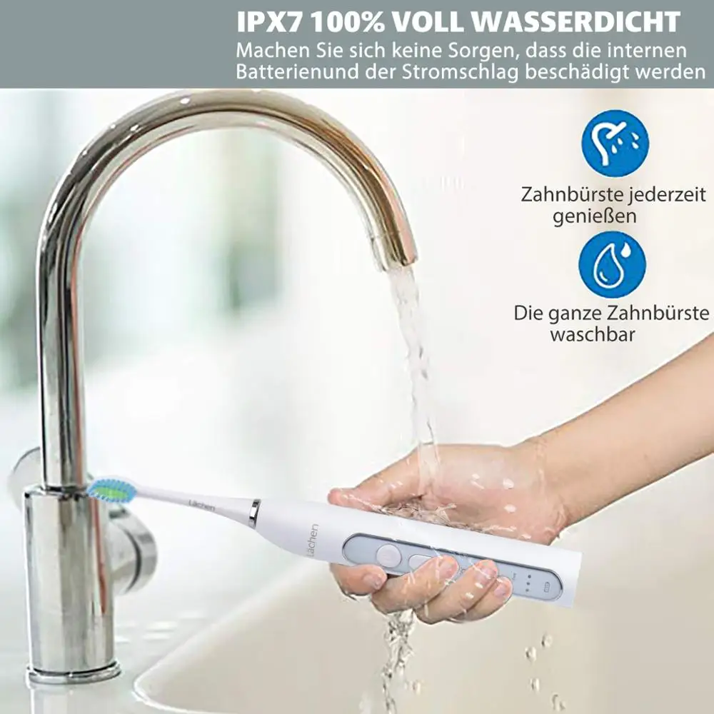 Global Version Lachen T8 Sonic Electric Toothbrush Upgraded Adult Waterproof Ultrasonic automatic Toothbrush USB Rechargeable Global Version Lachen T8 Sonic Electric Toothbrush Upgraded Adult Waterproof Ultrasonic automatic Toothbrush USB Rechargeable
