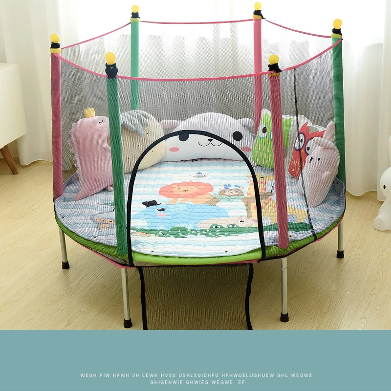 140 см дети Дети Мини батуты круглый корпус подкладка сетка Rebounder уличные