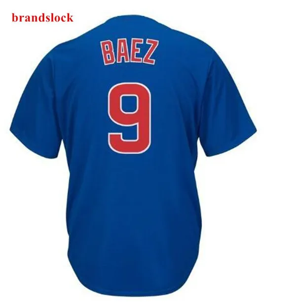 Американский мужской Javier Baez Custom Chicago Jersey Usa бейсбольная крутая футболка - Цвет: Бежевый