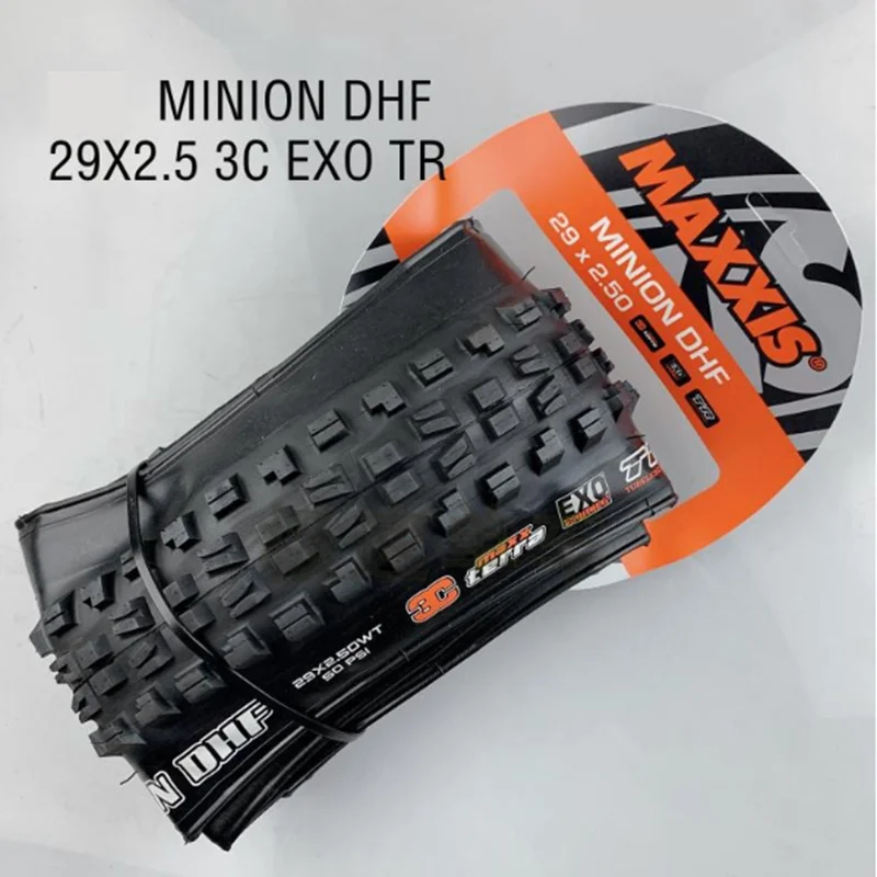 DHF 29X2.5 MAXXIS бескамерная готовая TLR 29*2,3 велосипедная шина 29*2,4 29*2,5 29*2,6 DH горный велосипед шины Складные шины вниз холм Миньон DHF DHR - Цвет: DHF 29X2.5