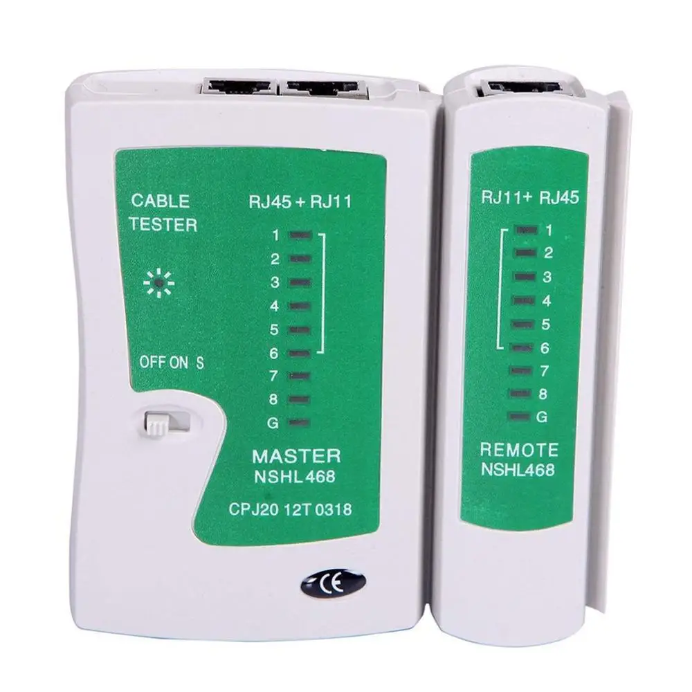 Устройство для проверки кабеля CAT 5/6 портативное RJ45 RJ11 работы с сетями Ethernet |