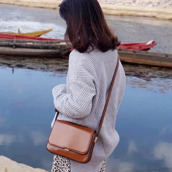 

Women Retro Flap Shoulder Bag Fashion Woman Crossbody Bag Classic Small Phone Bag Pu Leather Casual Messenger Bags for Girls