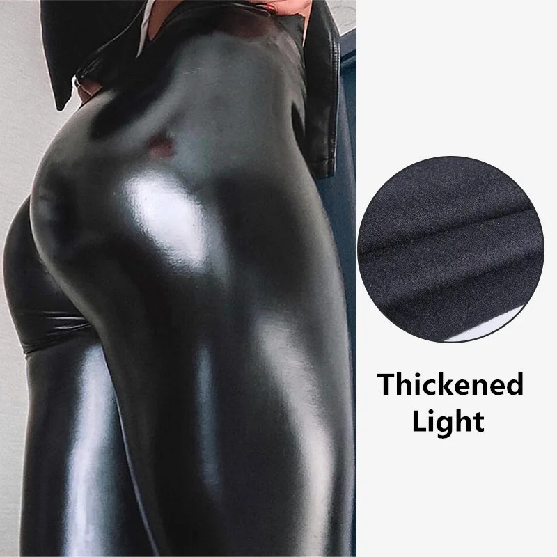 lularoe leggings Women Latex Faux Pu Leather Pants Trousers Push Up High Waist Skinny Pants Pencil Fall Winter Solid Color Sexy Pants Female amazon leggings