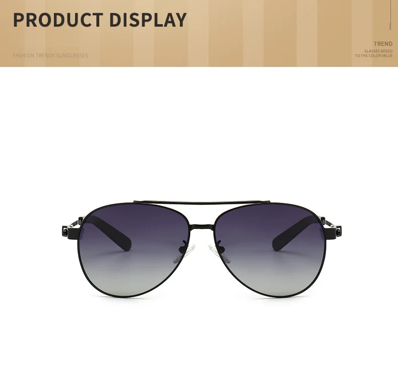 Zerosun Brand Polarized Sunglasses Men Oversized Sun Glasses for Man Gradient Gold Luxury Design HD Polaroid Shades Driving