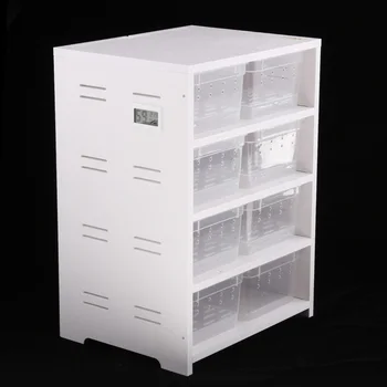 

PVC Breeding Cabinet For Reptile In Winter Reptile Terrarium 8 Breeding Boxes
