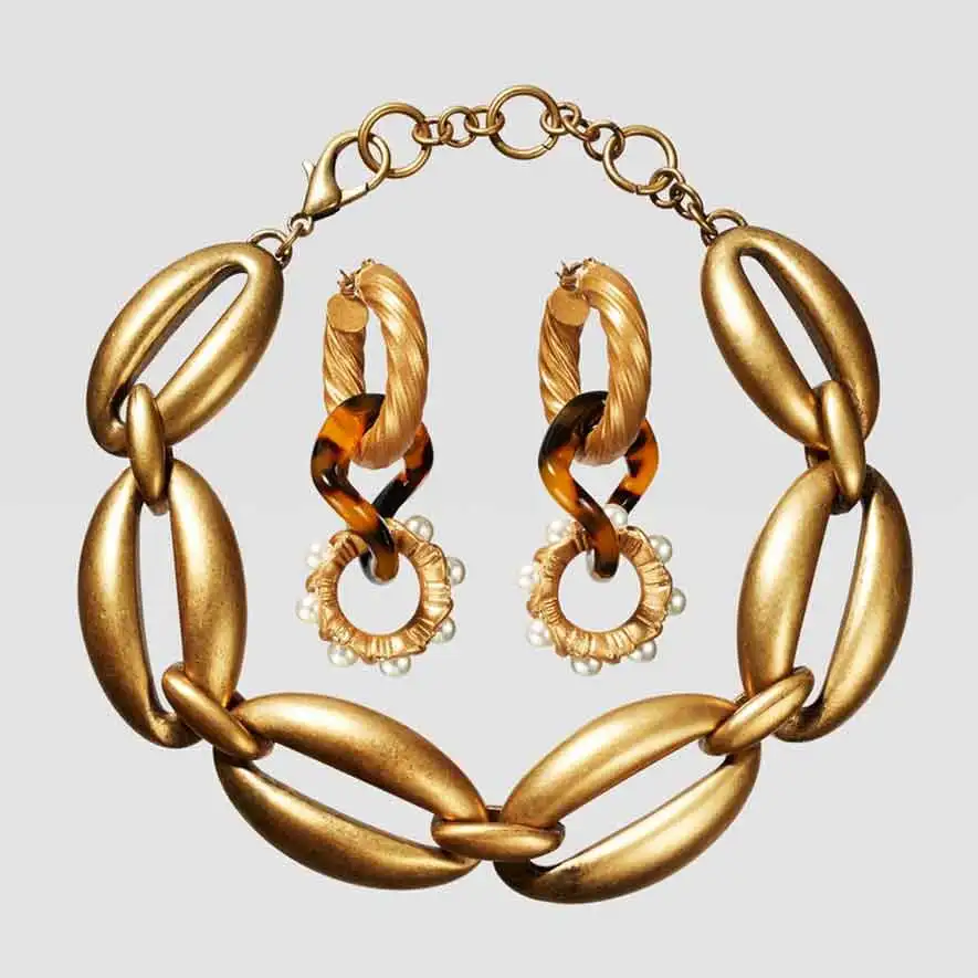 Лучшее женское винтажное ожерелье из черепахового дерева и смолы в стиле панк, ограниченное количество, разноцветное металлическое ожерелье в подарок - Окраска металла: 25