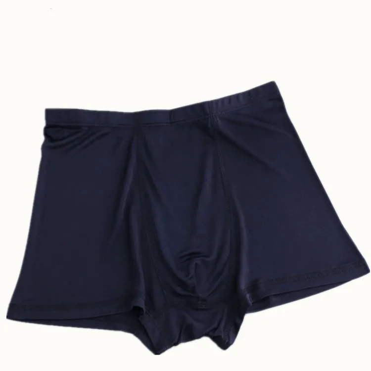Silk Men's Underwear Boxers Medium Waist Sexy Boxers Silk Comfortable Breathable Plus-sized Boxer Shorts