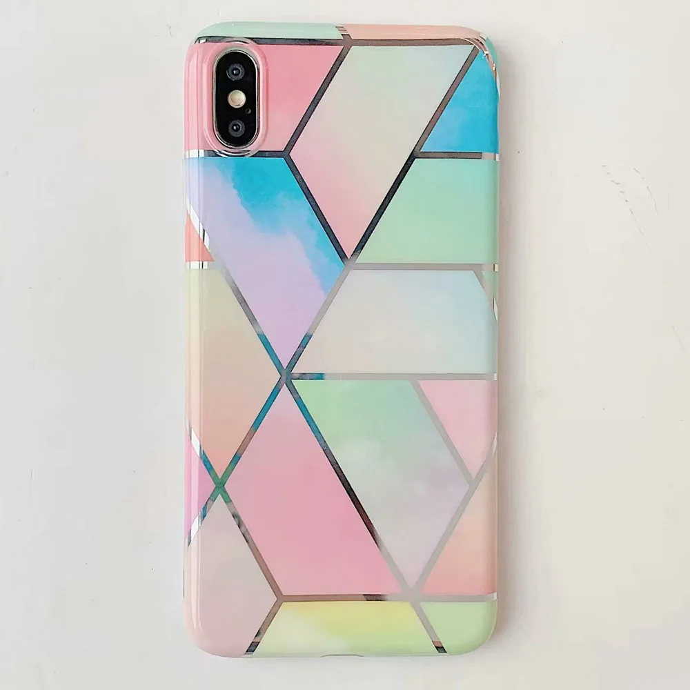 Gradient Силиконовый чехол с геометрическим мрамором для huawei P30 Pro P20 Lite, чехол для телефона huawei mate 20 30 Lite P20 Pro, чехол - Цвет: Gradient