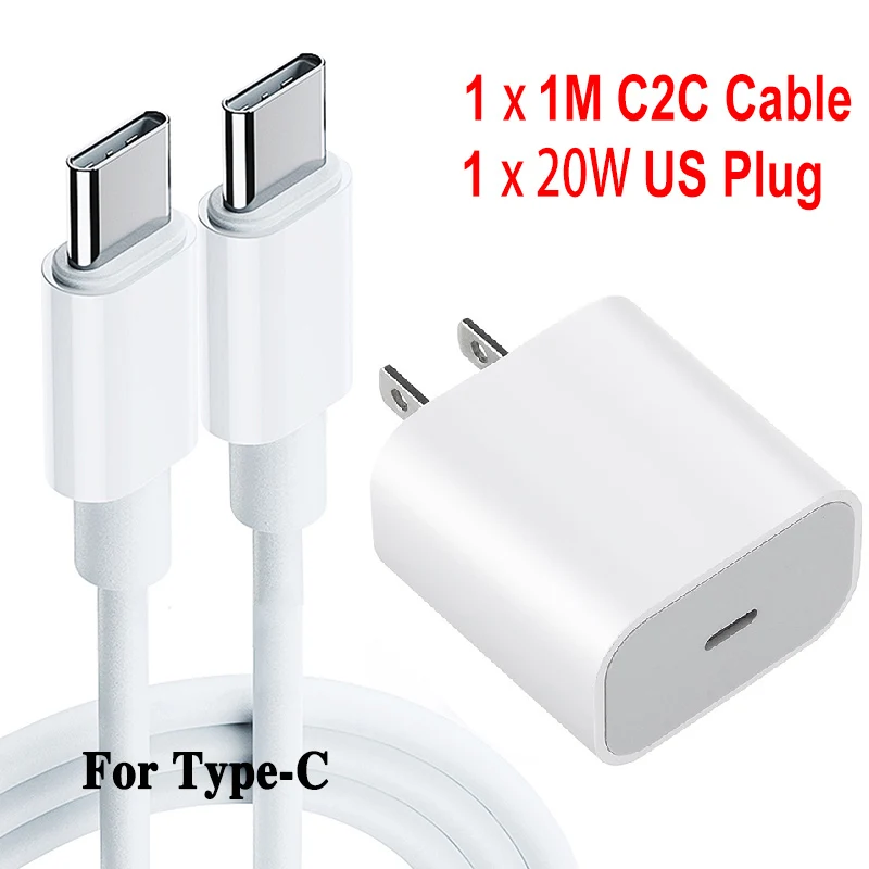 2021 Fast Charging 20W USB-C Type-C Cable Charger Adapter  Wall Plug for iPhone 12 Pro Max mini 12Pro 11 Xs se ipad 65w usb c charger Chargers