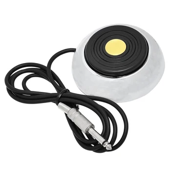 

Tattoo Foot Pedal Stainless Steel 360 Degree Round Tattoo Machine Footswitch Foot Pedal for Tattoo Power Suppl