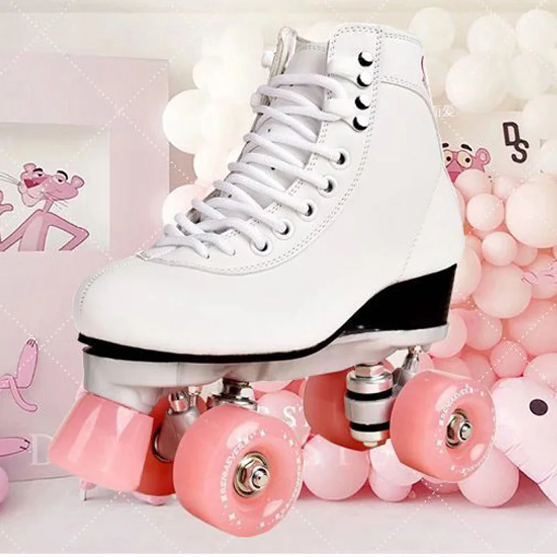 Instalación paleta Ánimo Patines de doble fila para adultos, patines de cuatro ruedas para hombre y  mujer, zapatos para exteriores, envío gratis, nuevo estilo - AliExpress