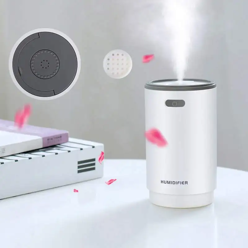 

5 In 1 Humidifer Night Light Aromatherapy Machine Small Fan Makeup Mirror Spray 5 Functions-Humidifier 280 ML