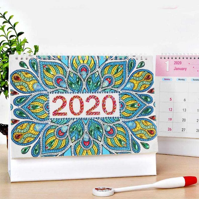 DIY Мандала специальная форма алмазная картина 2020 новый год настольный