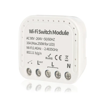 

Smart Switch 1/2 Way 90-264V WiFi Switch Module Wifi Circuit Breaker For Alexa/Google Home/Tuya Smart/Smart Life/eWeLink