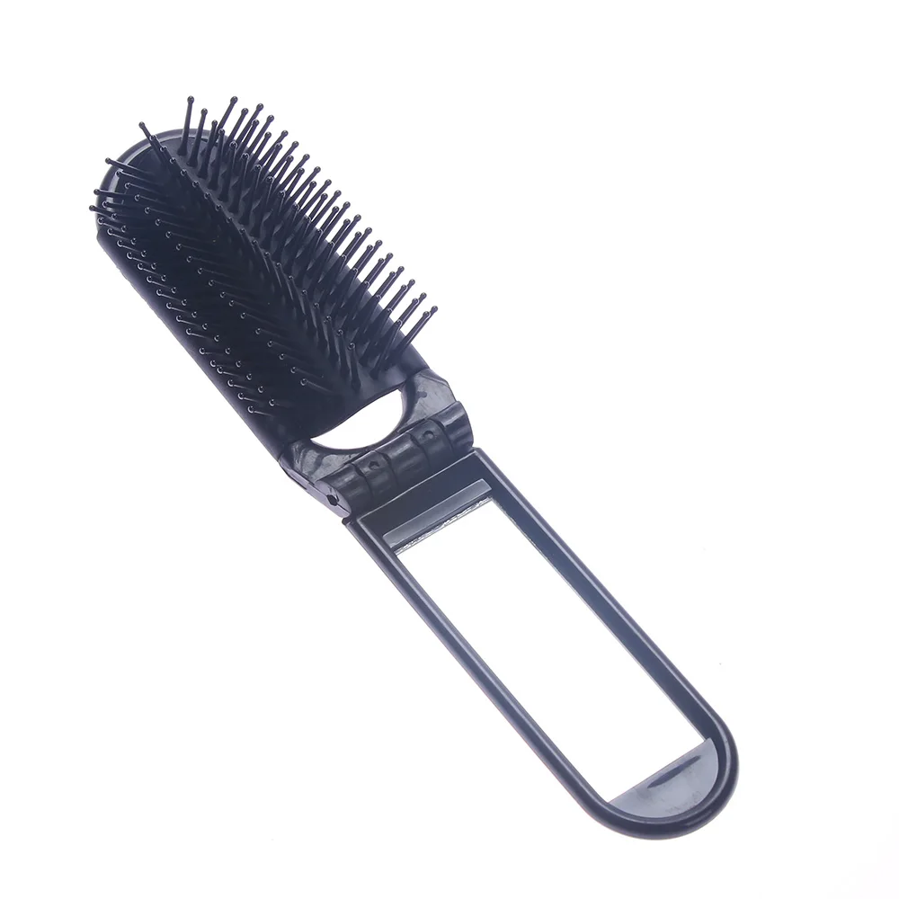 NEW Professional Hair Comb With Mirror Travel Portable Folding Hair Brush Compact Pocket Size Purse Travel Hair Combs