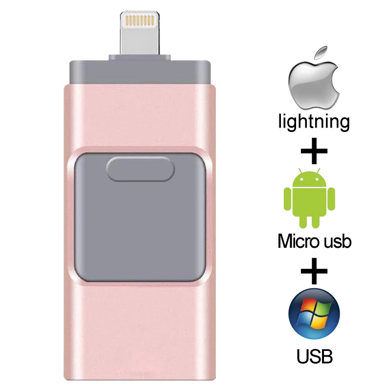 USB флеш накопитель для iPhone X/8/7/7 Plus/6/6s/5 ipad 16 ГБ 32 64 128 ГБ|USB флэш-накопители| |