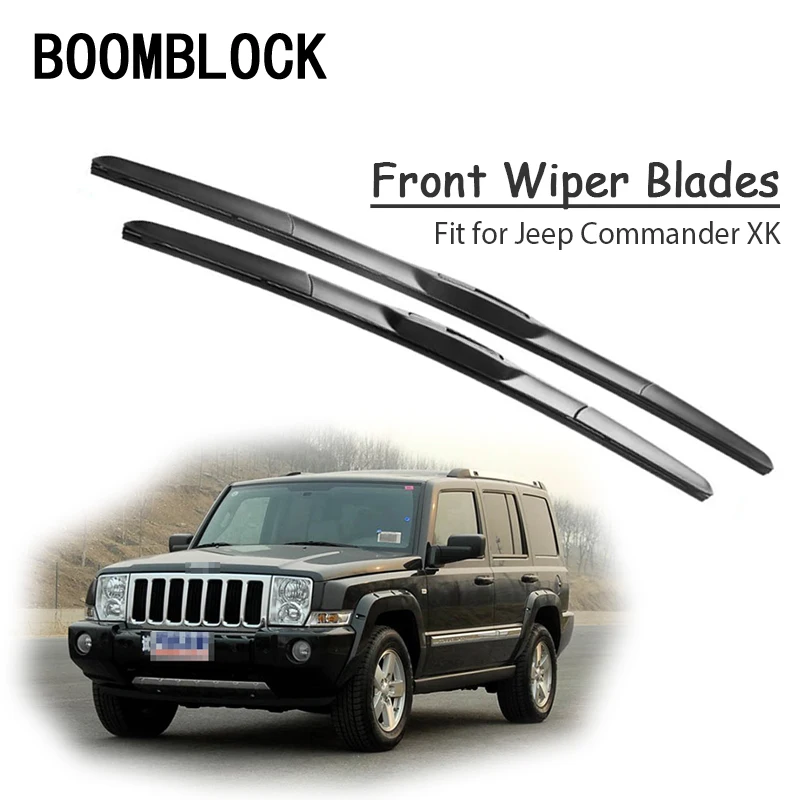 BOOMBLOCK для Jeep Commander XK XH 2005 2012 лобовое стекло автомобиля мягкие резиновые щетки