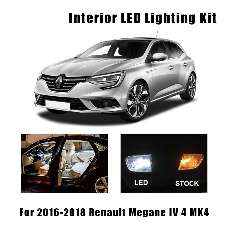 Motor: piezas y accesorios 12 LED-Blanco Rojo Verde # Renault Megane 3-Interior Luces Piezas y para motor SM7605238