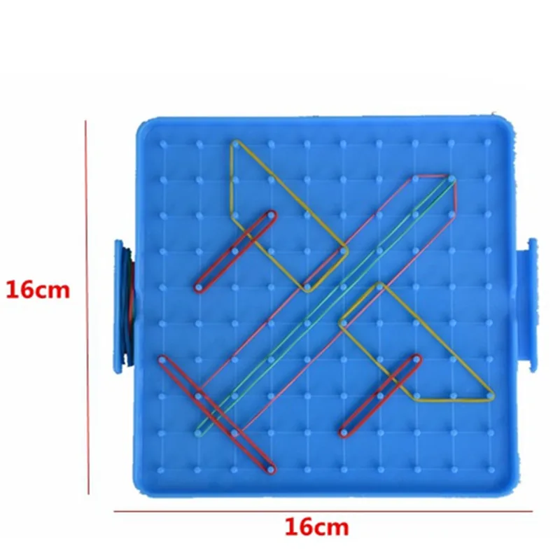 

Plastic Nail Plate Primary Mathematics Nailboard Tool Geometry Demo Children Educational Toy Teaching Resources Random Color