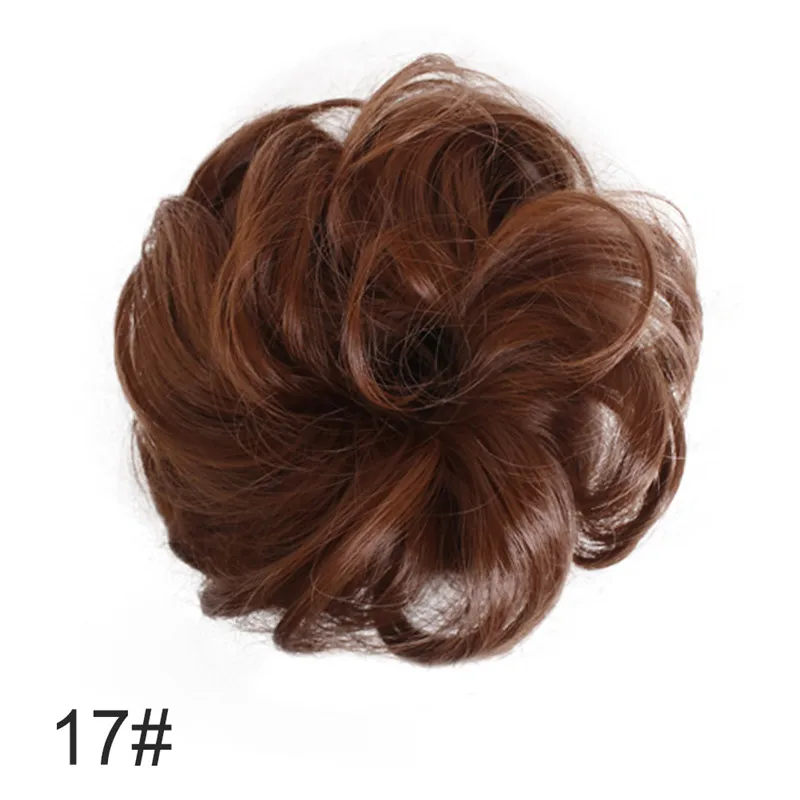 Легко носить стильные резинки для волос естественным образом грязный кудрявый пучок для наращивания волос эластичный шиньон для наращивания волос шикарный и модный - Цвет: Style 17