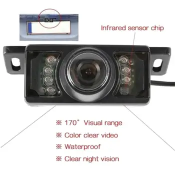 

Built-In Wireless Waterproof Night Vision System Reverse Backup Car Camera With 5" Monitor Kit Black