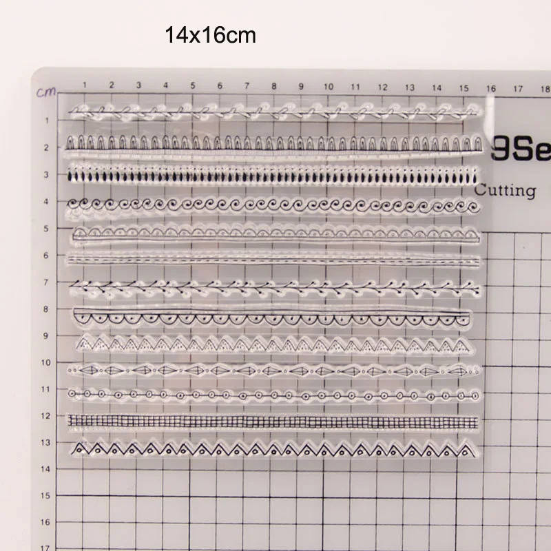 Wave Line Clear Stamps 2