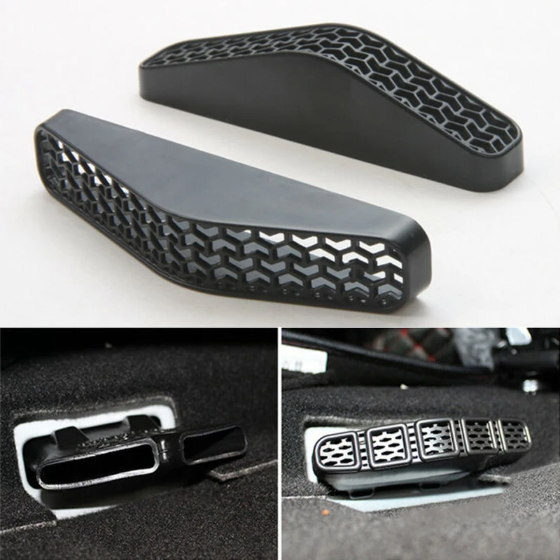 

2pcs Car Seat Below Air AC Outlet Vent Trim Accessory For Jeep Compass 2017-2019 ABS Plastic Air Outlet Vent Kit