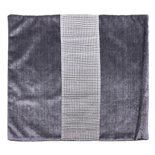 45x45cm Vintage Velvet Rhinestone Pillowcases Bling Diamond Pillows Throw Pillows Chair Home Party - Цвет: grey