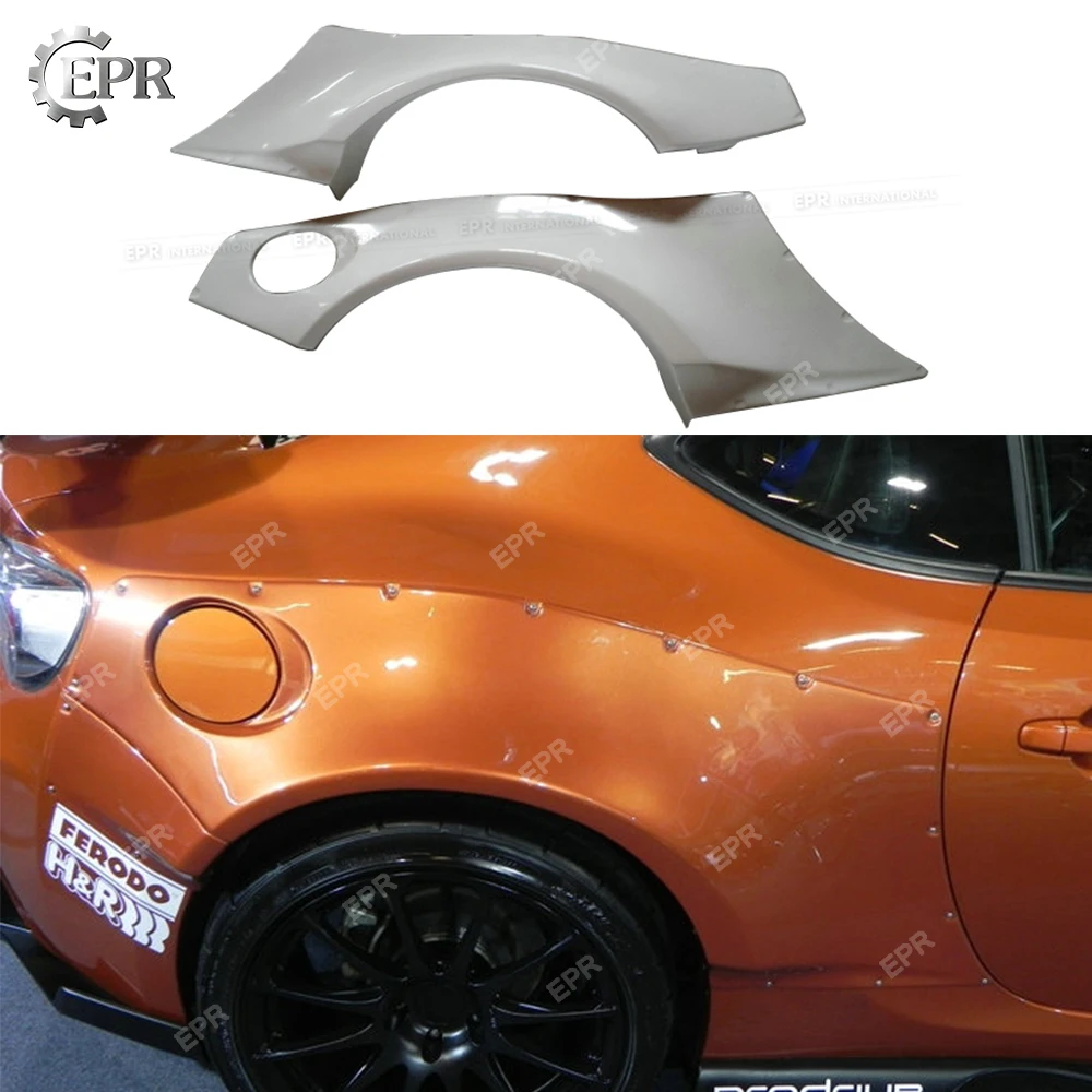 FRP зад отделка крыла для FT86 FRS Rocket Bunny Ver 1 стекло/углеродное волокно сзади над крылом 4 шт. Комплект кузова тюнинг для FT86 Racing