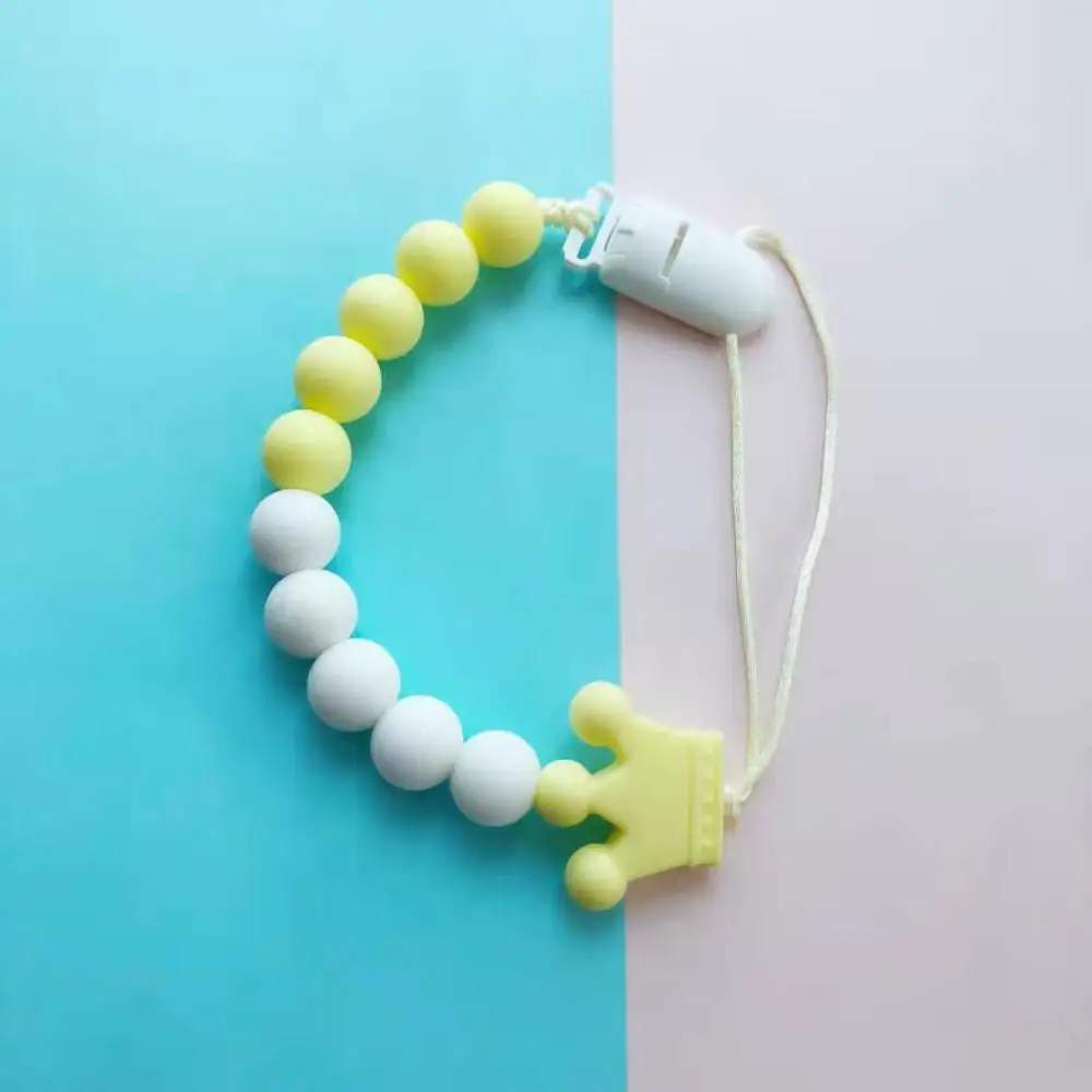 Укусы 1 шт. Детские Силиконовые Бусины Пищевой жемчуг силикон для Diy игрушка лекарственная соска клип детская продукция - Цвет: 12